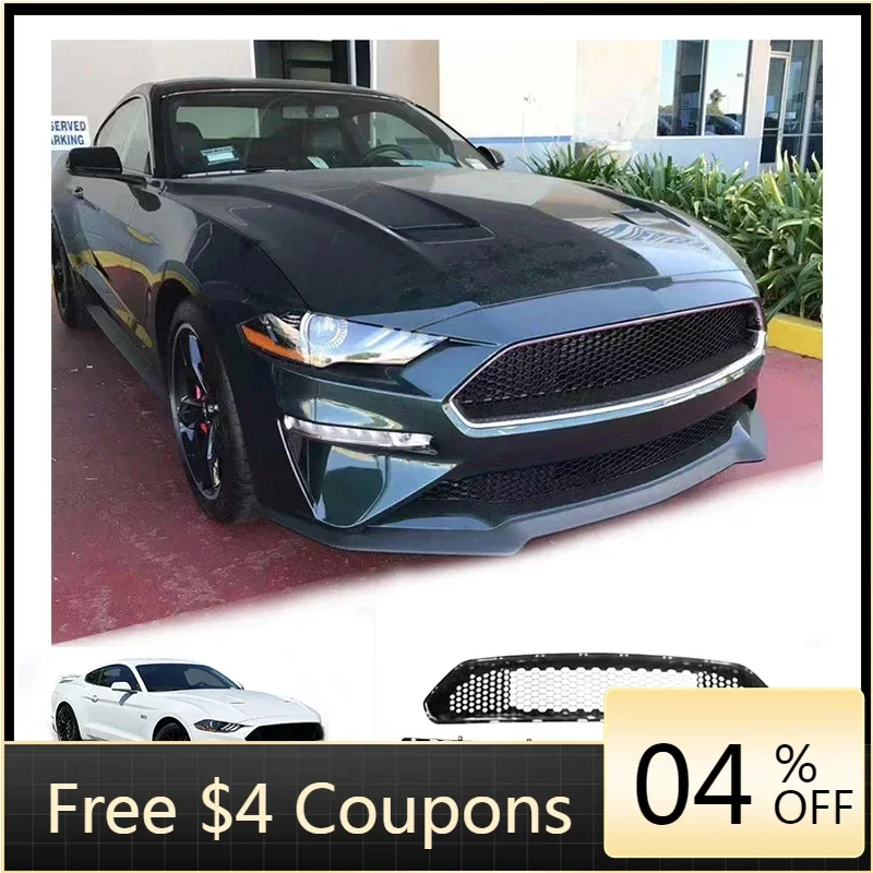 

BR Auto Part Body Kit Bumper Net Bullitt Centre Grille Lower Centre Grille For Ford Mustang Accessories 2018-2022