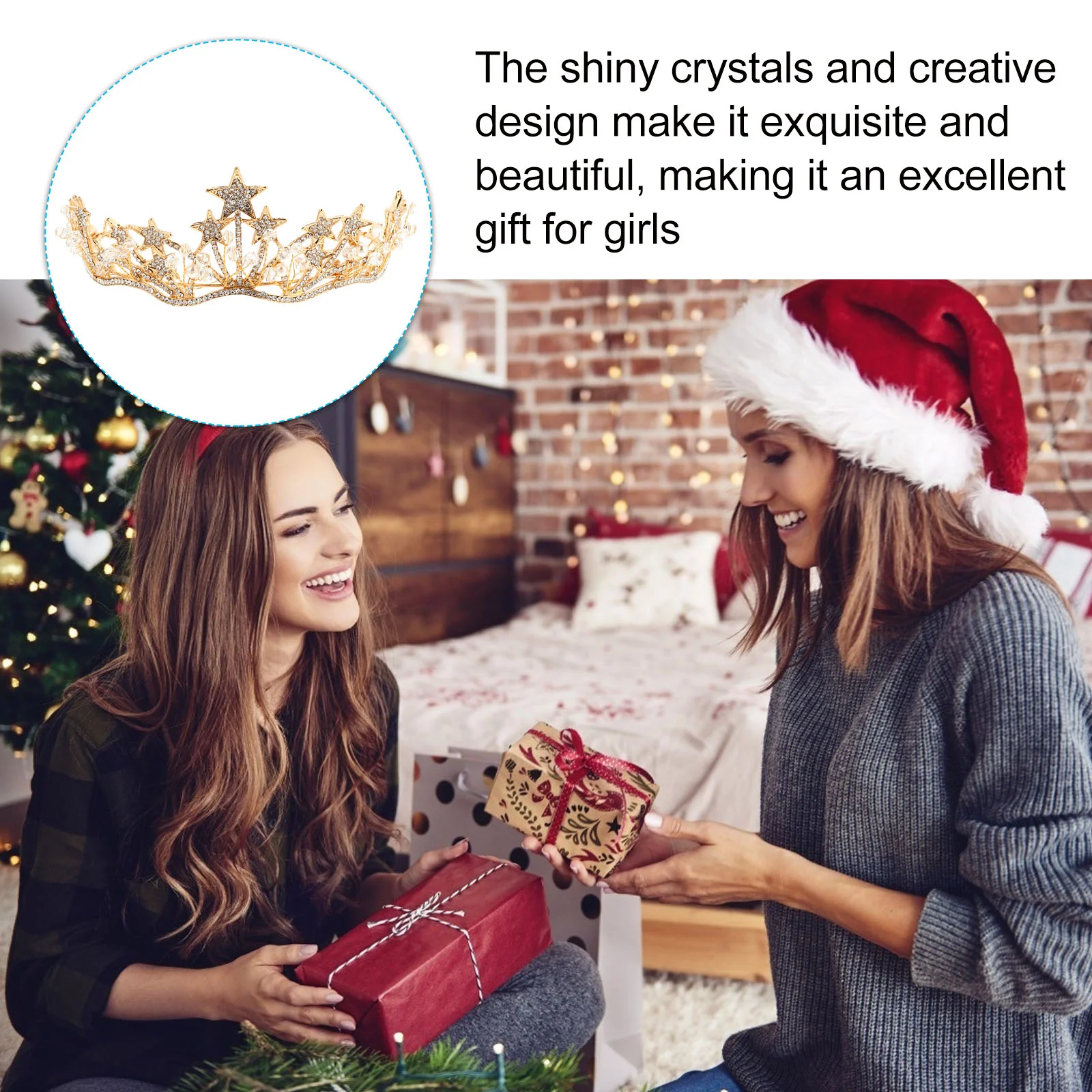 Estrela coroa noiva headpieces para casamento os acessórios de cabelo de natal strass ouro