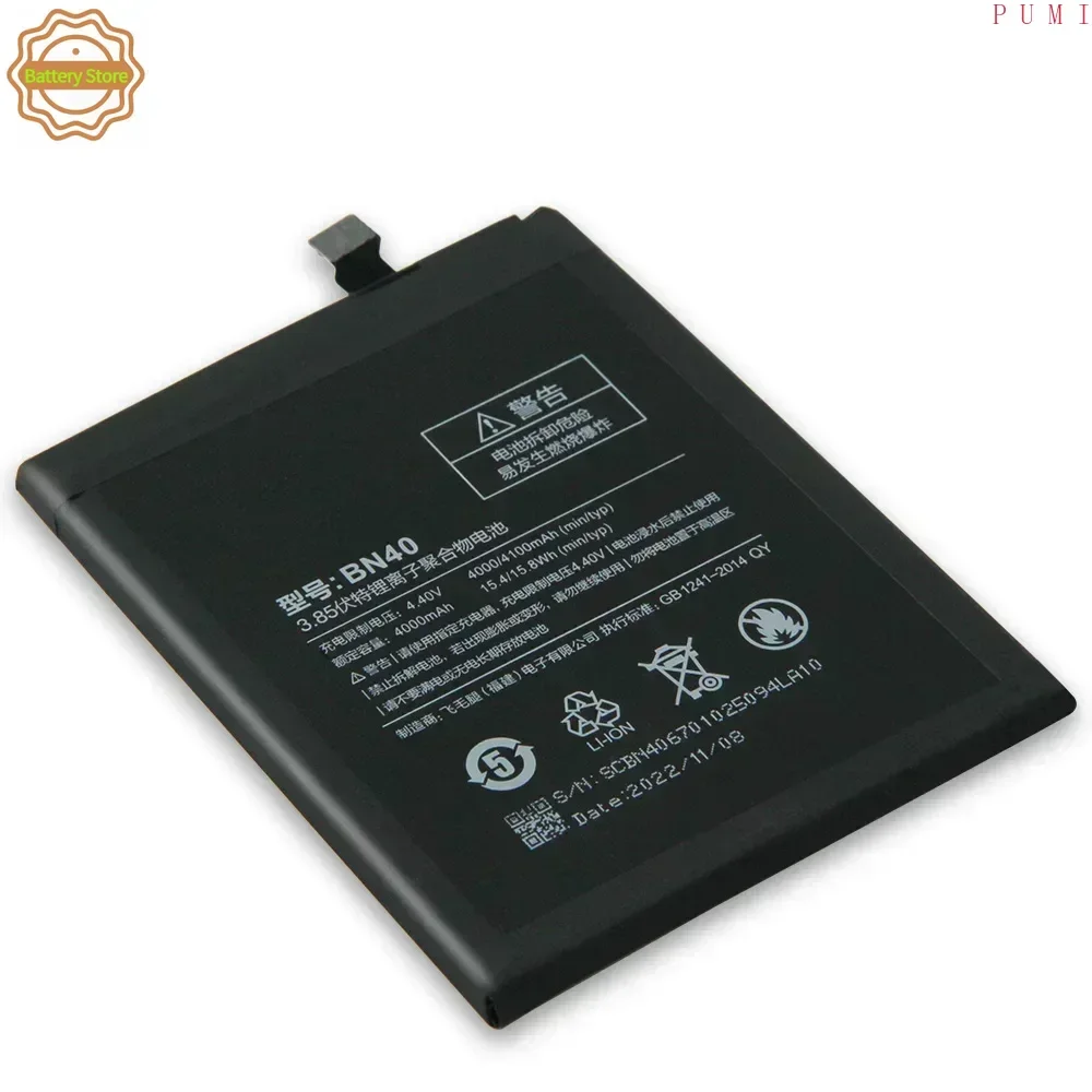 BN40 Phone Battery For Xiaomi Redmi 4 Pro Prime 3G RAM 32G ROM Edition Batteries With Tool Production in 2025