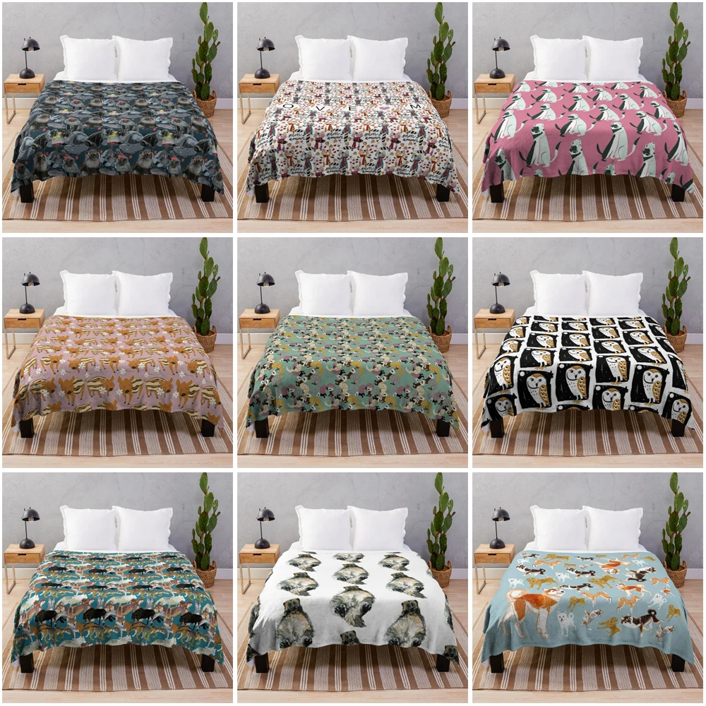 Cover blankets Sofa throw blanket coraline fleece blanket cooling blanket custom decorative bed blankets animal baby cute Plaid