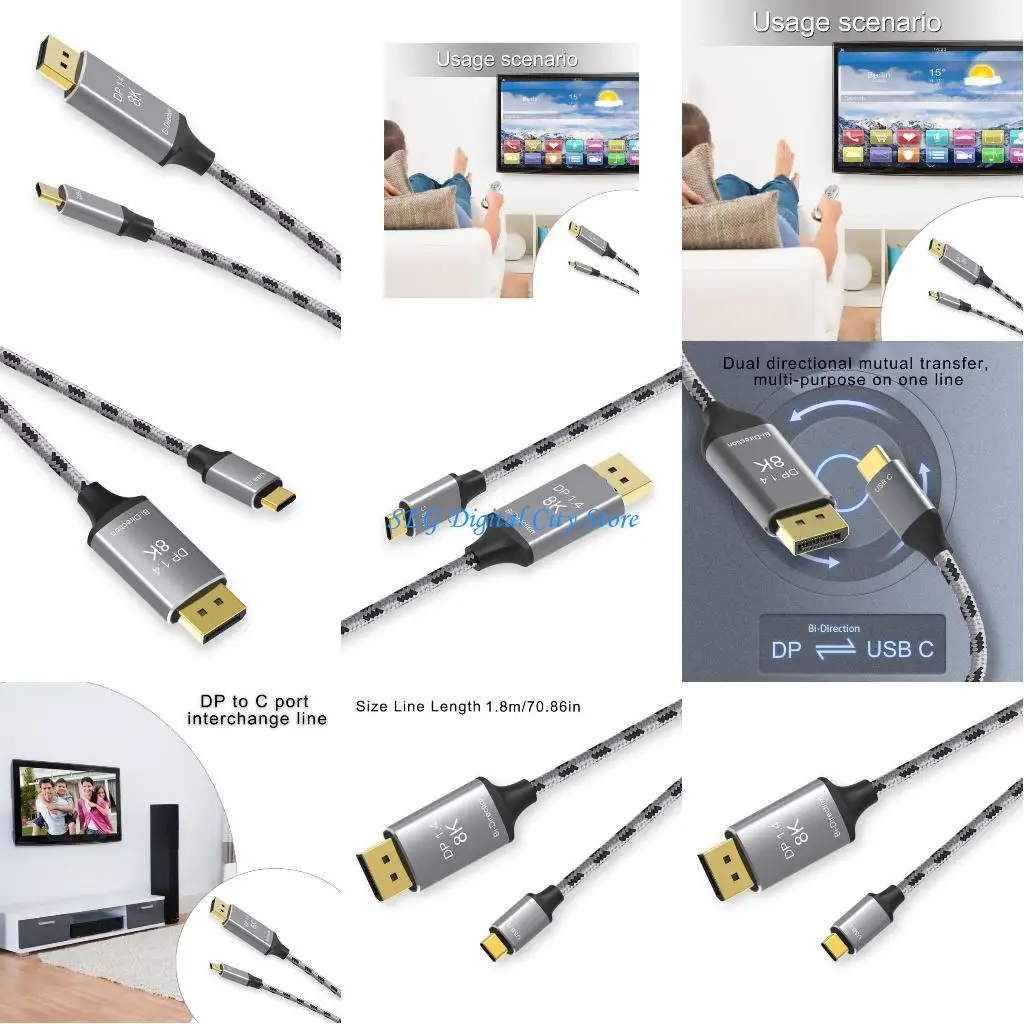 

U75B Fast Speed USB C to 1.4 Cable for Video Editing and Streaming