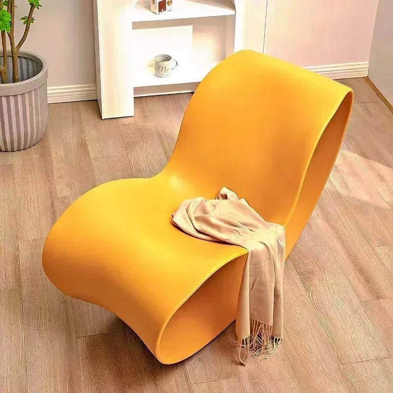 Mecedora nórdica ligera de lujo para exteriores, sillón perezoso creativo, silla de sala de estar con balcón Simple y moderna de ocio de alta gama