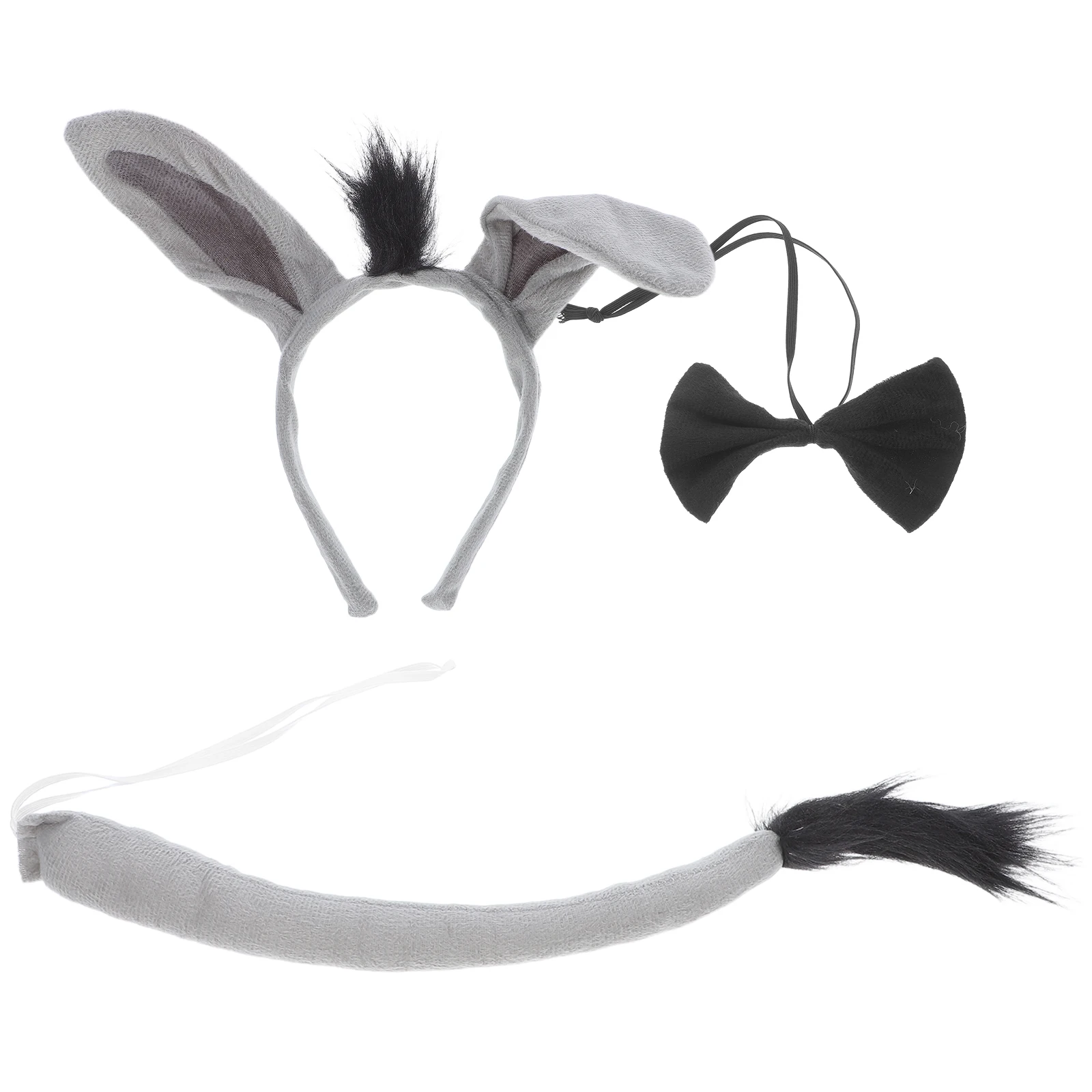 

Animal Clothing Accessories Headbands Cosplay Costumes Donkey Fabric Props Bowtie Soft Material Cute Design Party Atmosphere