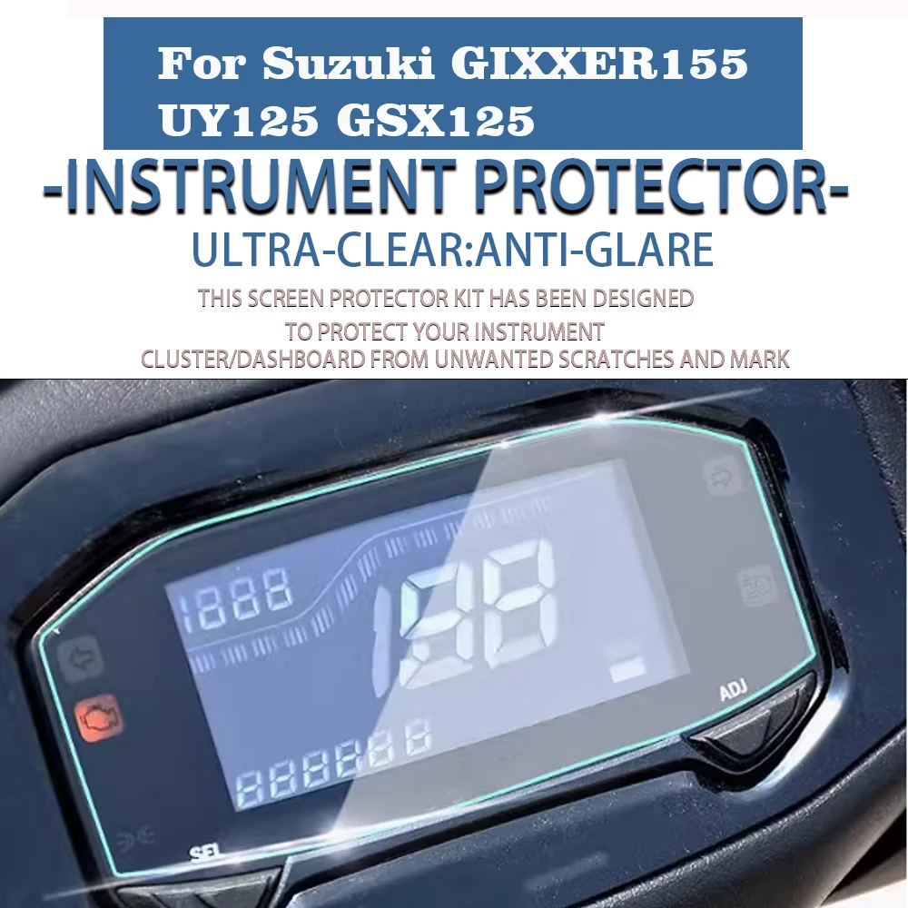 

GIXXER155 For Suzuki UY125 GSX125 UY GSX 125 R150 GSX-R150 GSXR 150 GIXXER 155 Cluster Scratch Screen Protection Instrument Film