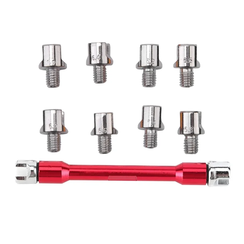 CNC لمعظم الدراجات النارية مقبض تكلم وجع مجموعة مفتاح ربط 5.0-6.8 سنتيمتر طول 93 مللي متر/3.7In لمفتاح إصلاح إطارات الدراجات النارية