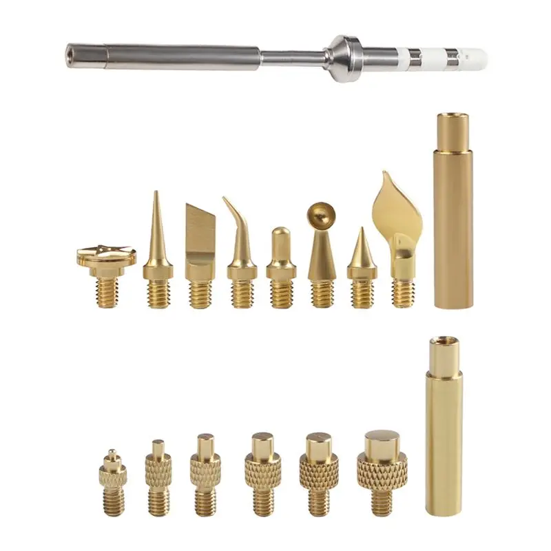 Stylish-Nut Insertion Tool Pressure Head Kit For TS100 Heat Insert Nut Iron Tip Heat Set Insert Tool For TS100 Soldering Iron