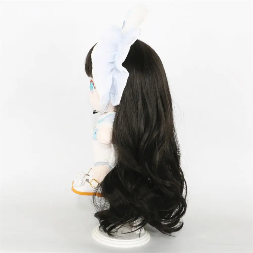 

Gradient Color 20cm Cotton Doll Wig Sweet Colorful Plush Doll Long Curly Hair Wig Pink Black 20cm Cotton Doll Hair Doll Decor