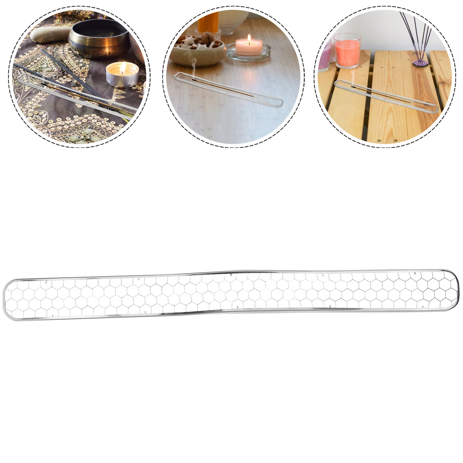 

Stainless Steel Incense Burner Fireproof Honeycomb Design Tray Avoid Flame Decorative Desktop Accessory Incense Burner Insert