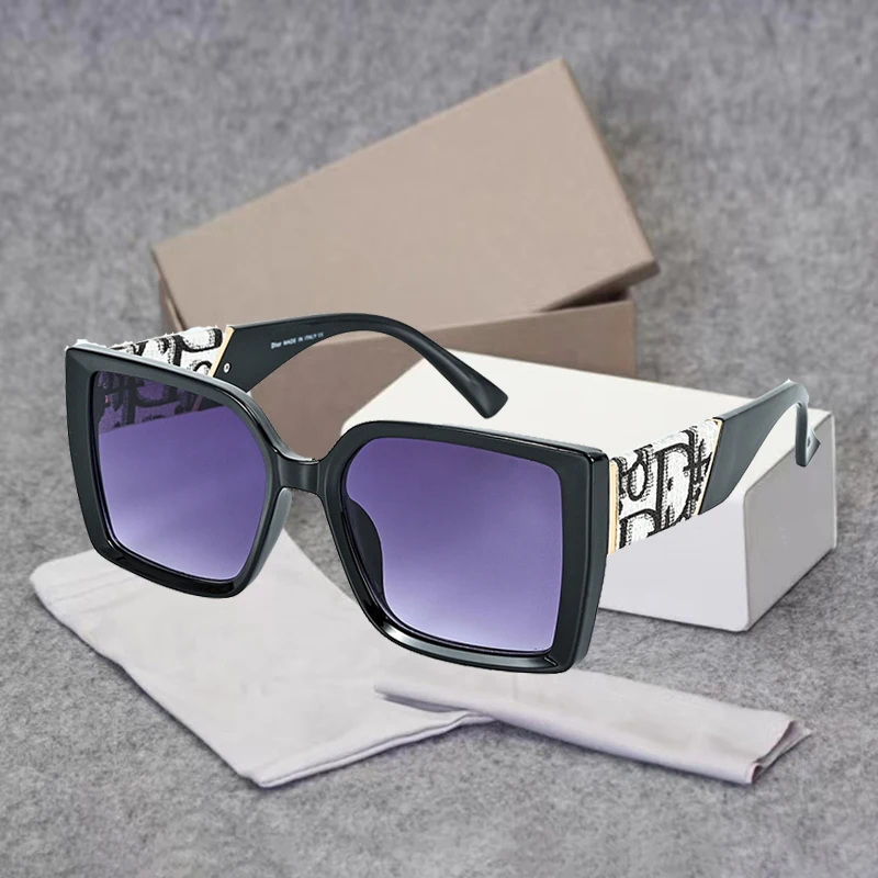 

Retro Oversized Square Sunglasses For Women Luxury Large Frame Sun Glasses trendy sunglasses Letter Frame Female Unisex Oculos