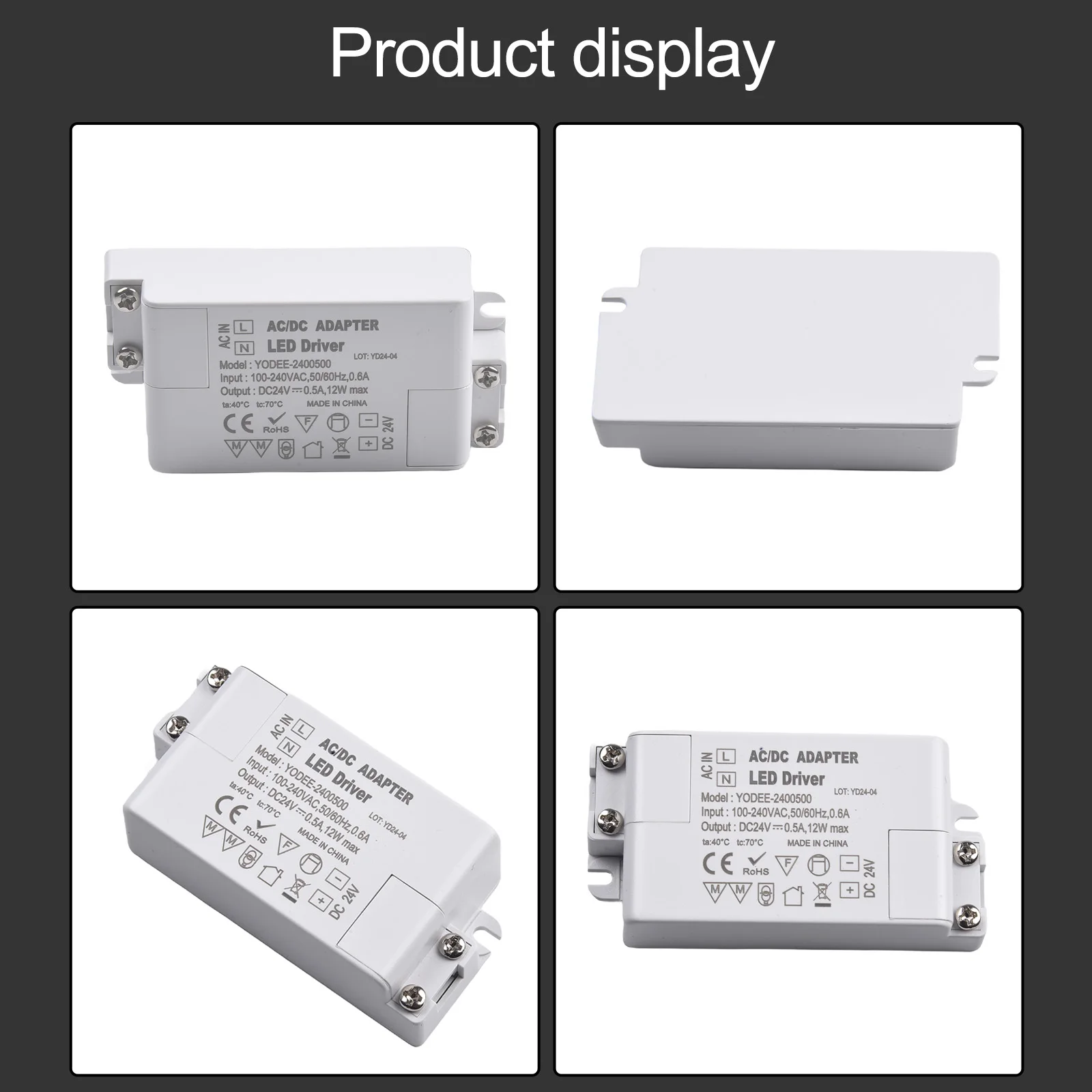 

DC24V LED Driver Power Supply Stable Performance Easy Installation Suitable for LED Displays Cabinet Lights and More