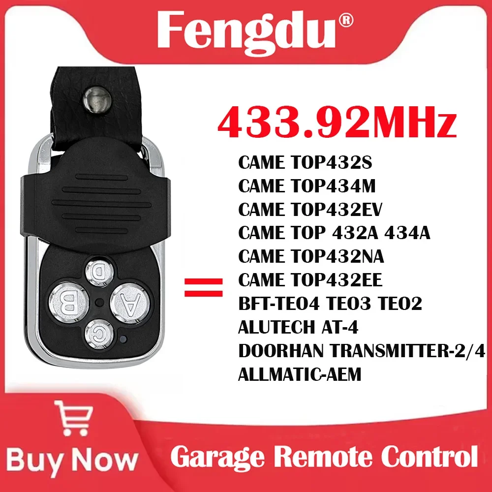 Duplicateur de télécommande de porte de Garage, copie CAME, télécommande de porte 433MHz, ouvre-port