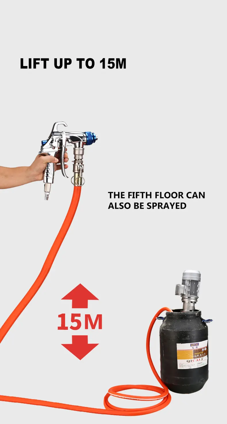 2026 2800W Portable Stone paint spraying machine Brushless sprayer Putty coating machine Real stone paint spraying machine