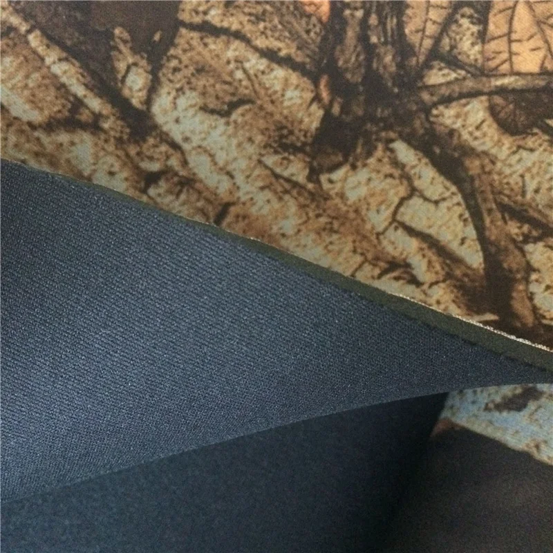 Camouflage Diving Material SBR Rubber Cloth Bonded Fabric Forest Single Double Sided For Sports Protector Gear Surfing Costume