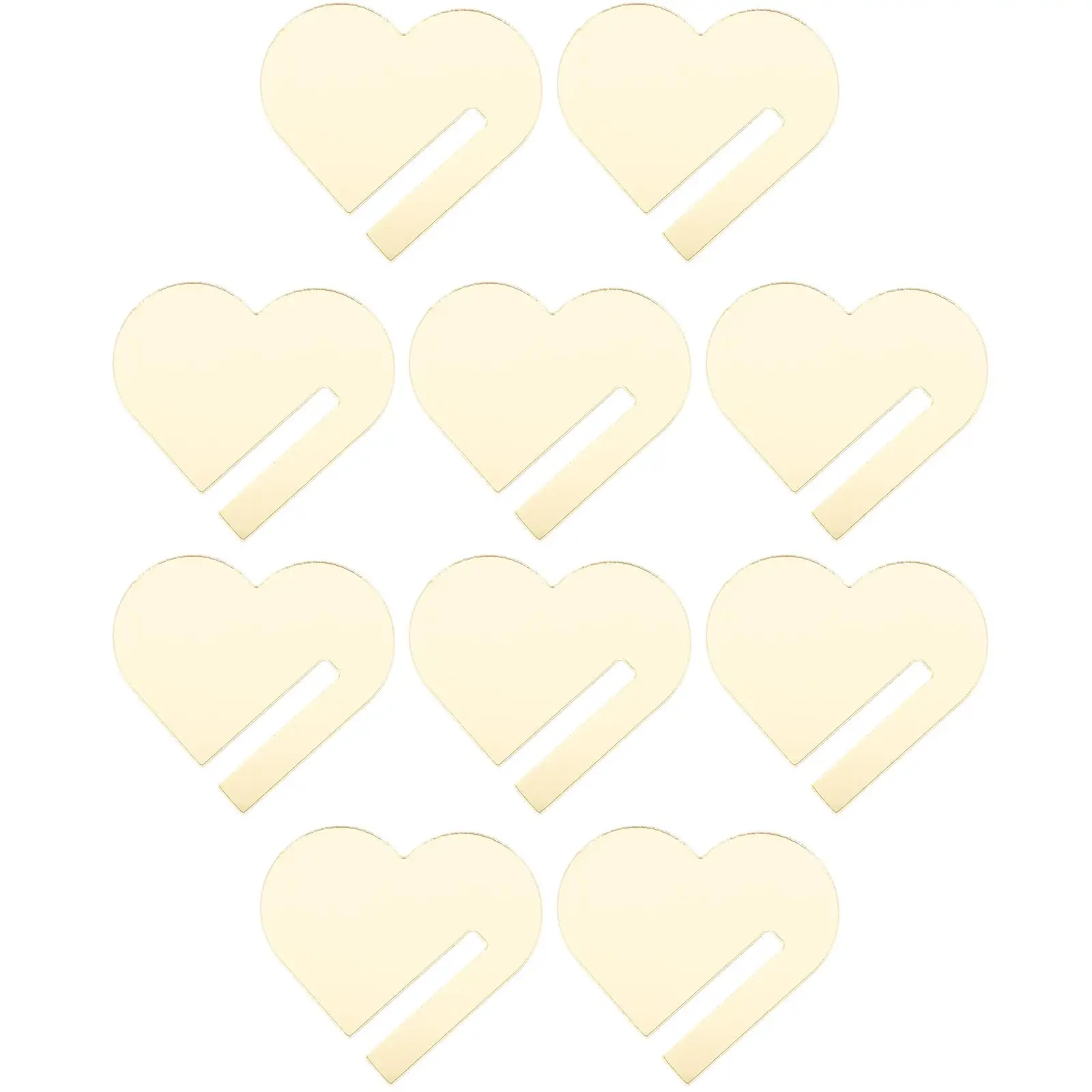 

30 Pcs Beverage Heart-shaped Drink Label Drinks Tags Hearts Decorate Bride Charms