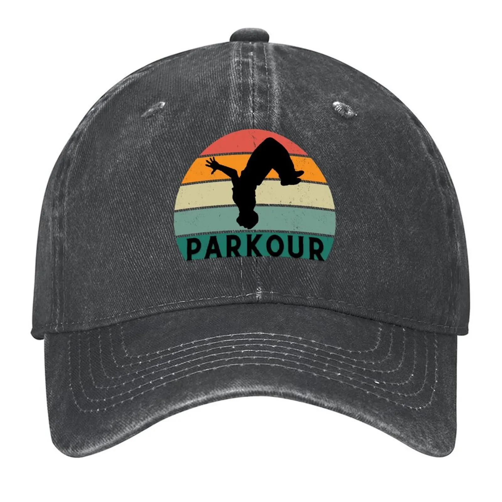 

parkour at sunset Baseball Cap black Luxury Hat Luxury man cap Wild Ball Hat Women's Hats Men's