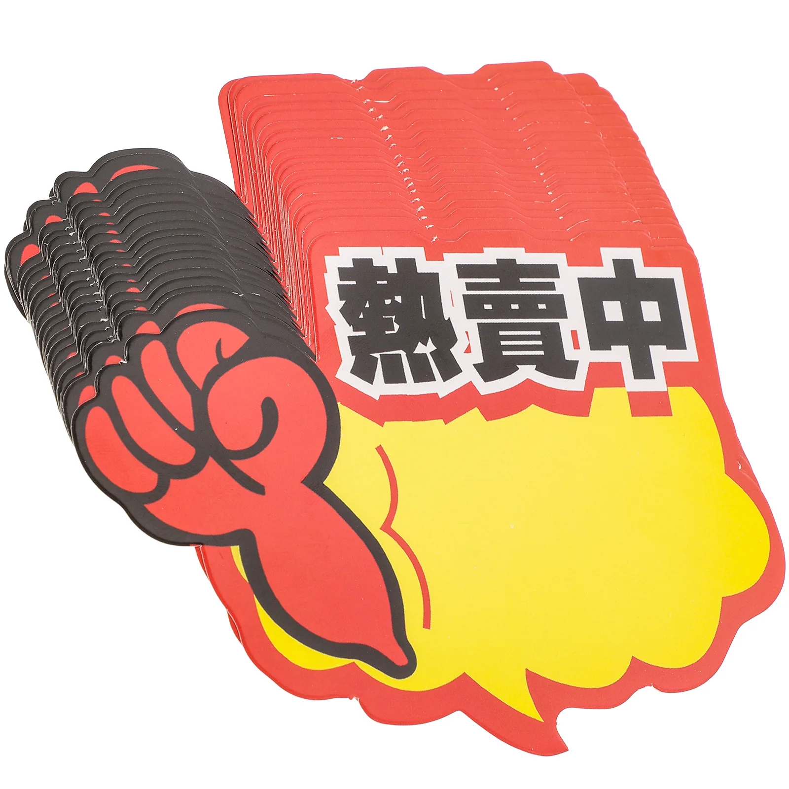 

100Pcs Price Labels Supermarket Retail Tags Thick Paper Material Bright Color Design Blank Area for Writing Fruit Vegetable