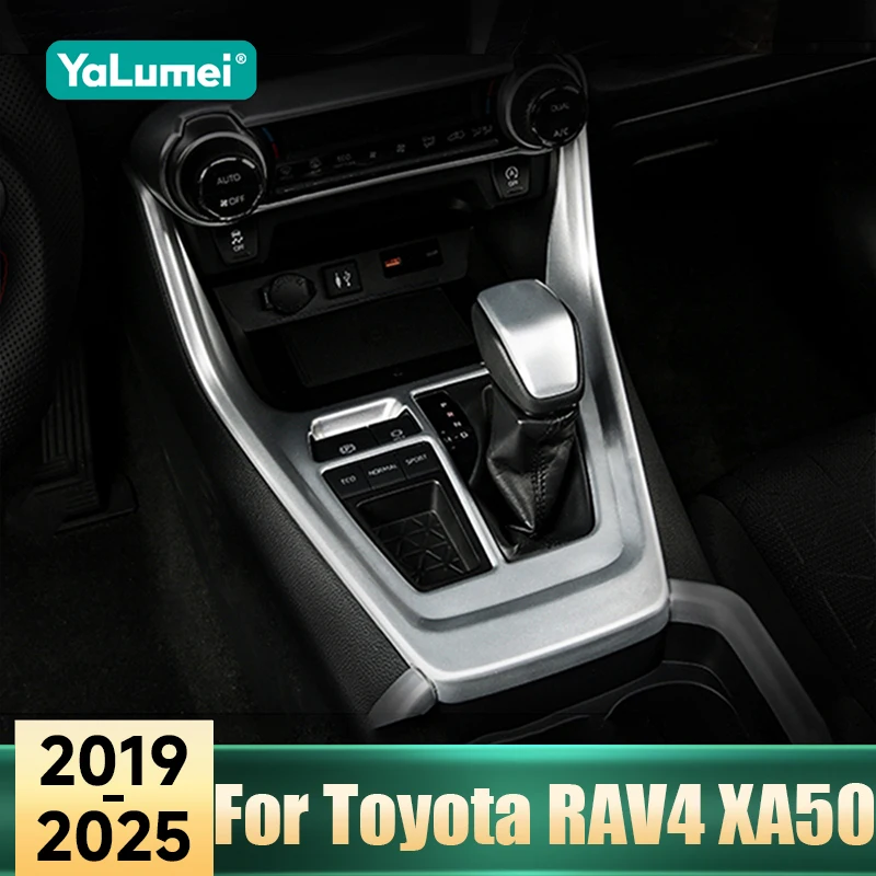 Für Toyota RAV4 XA50 2019 2020 2021 2022 2023 2024 2025 RAV 4 Hybrid Auto Schaltknauf-Abdeckung Verkleidung Aufkleber Zubehör