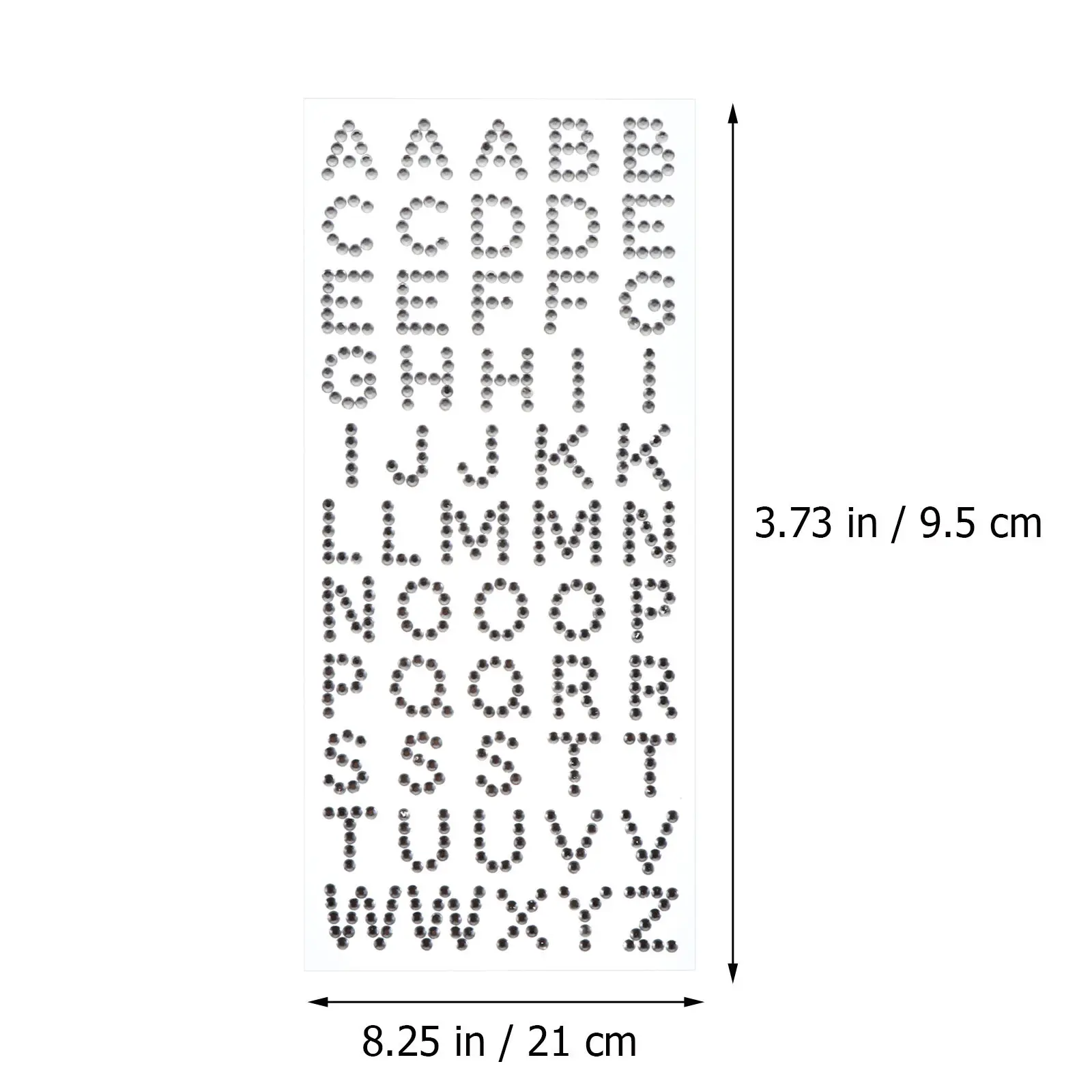 5Sheets Acrylic Diamond Letters Stickers Self-Adhesive Rhinestone Alphabet Sticker for DIY Craft Decoration Customizable