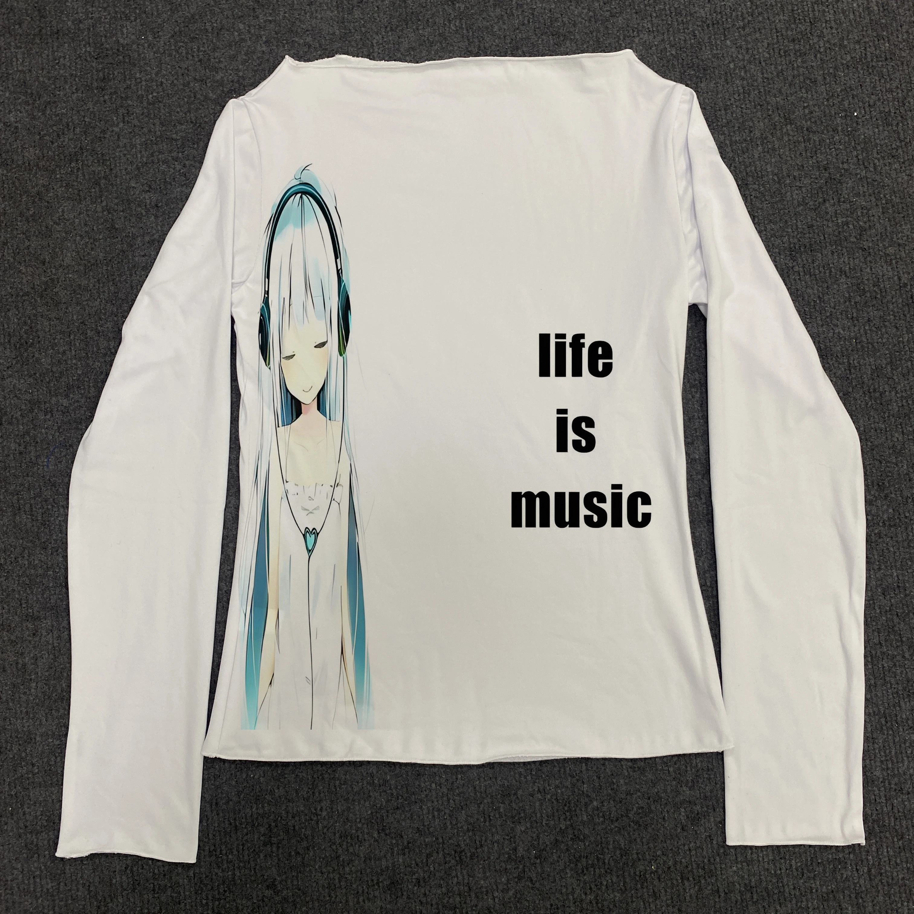 Ropa Star Girl Y2k para mujer, ropa estética Harajuku, camisetas recortadas de manga larga para mujer, camisetas gráficas de los años 2000, camisetas para mujer