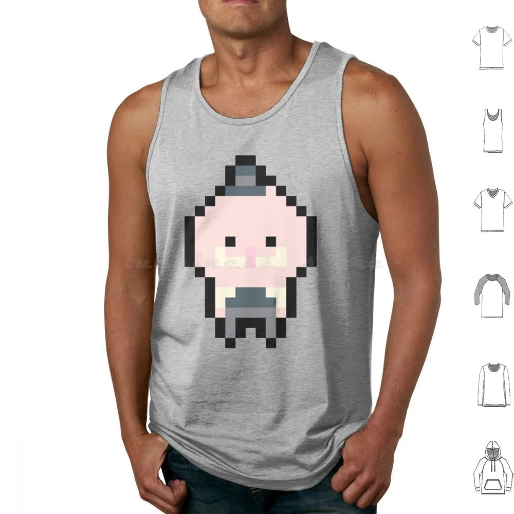 Pixel Art Tank Tops Print Cotton Rigby Benson Mordecai Cartoon Skips Regular Cartoons Cn Racoon Muscle Man Rigby Benson