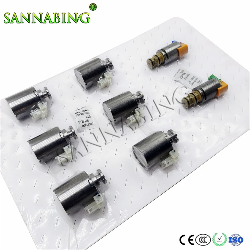 

8Pcs Genuine 10R60 10R80 Automatic Transmission Solenoid Kit for Ford Raptor F150 Mustang Roadrunner 2.2 Explorer