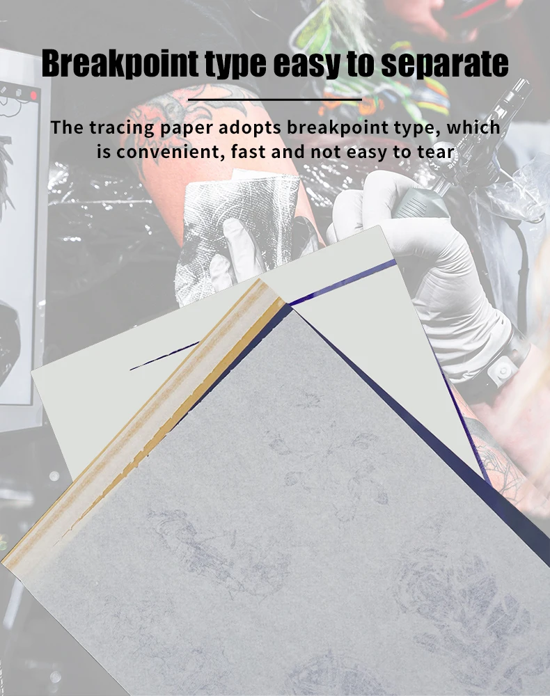 10/30/50/100Pcs Tattoo Transfer Pape A4 Size Stencil Paper Copy Paper Thermal Paper for Tattoo Transfer Tattoo Supplies