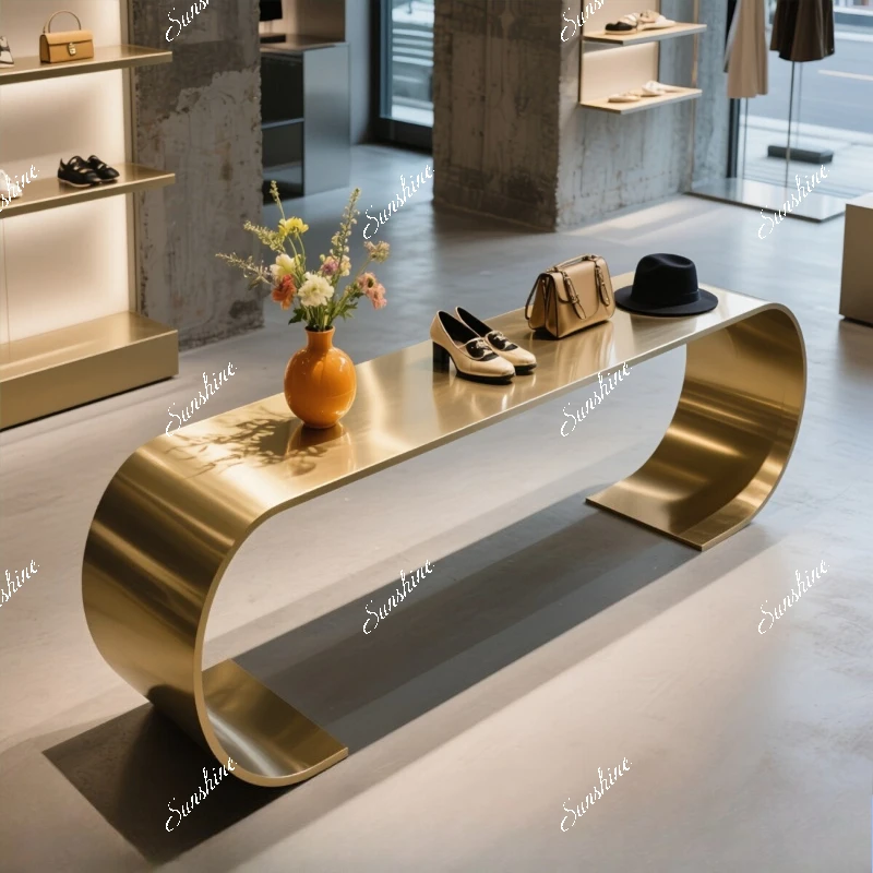 

Modern minimalist high-end light luxury stainless steel Nakajima water table