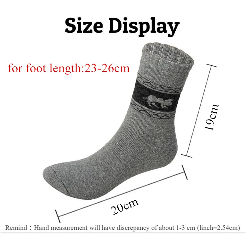 3 Pairs/Set Winter Men Socks Keep Warm Thicken Rabbit Fur Soft Essential Comfortable High Quality Male Socks