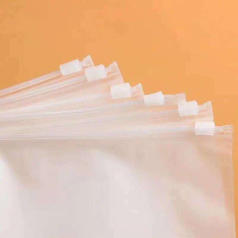 CPE Self Sealing Bag, Horizontal Frosted Zipper Bag, Clothing Packaging Bag, CPE Packaging Bag, CPE Frosted Bag