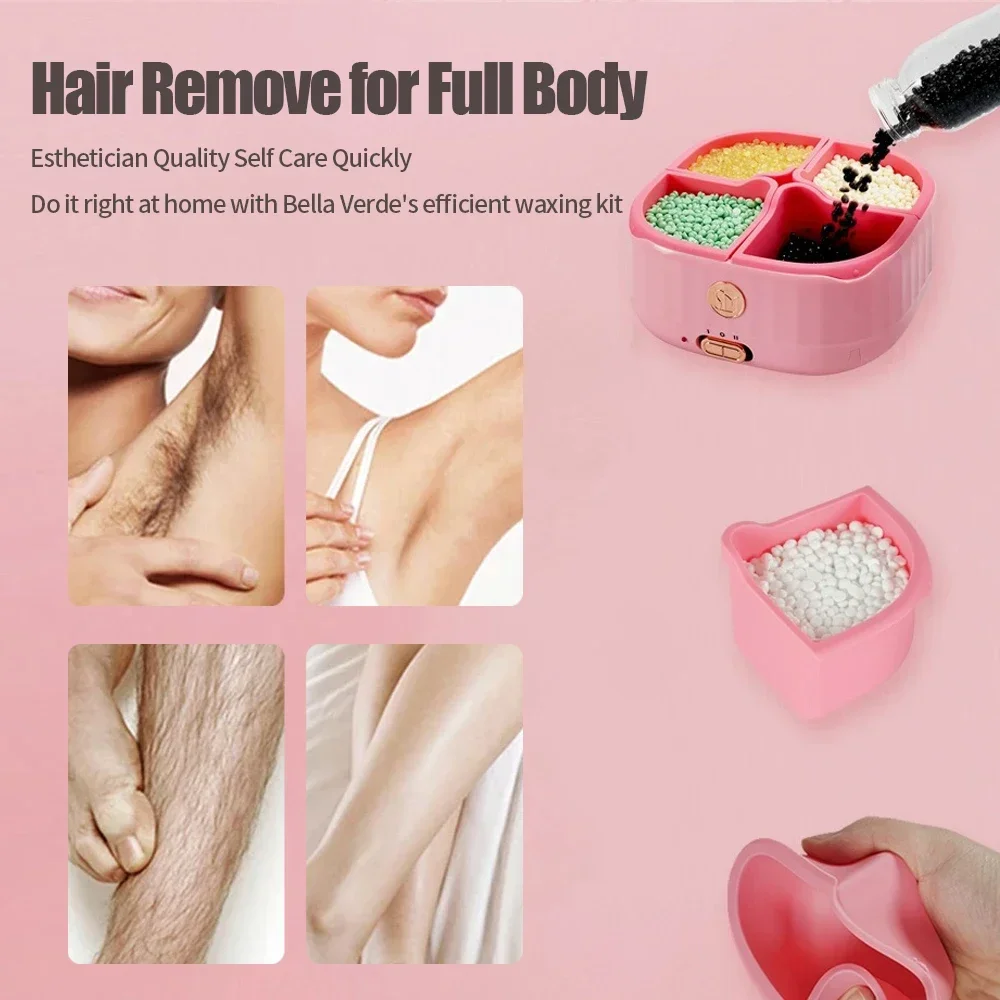 Wax Machine for Hair Removal Paraffin Heater Waxing Beans Epilator Wax Beans Heating Machine Wax Heater Epilator For Men Women