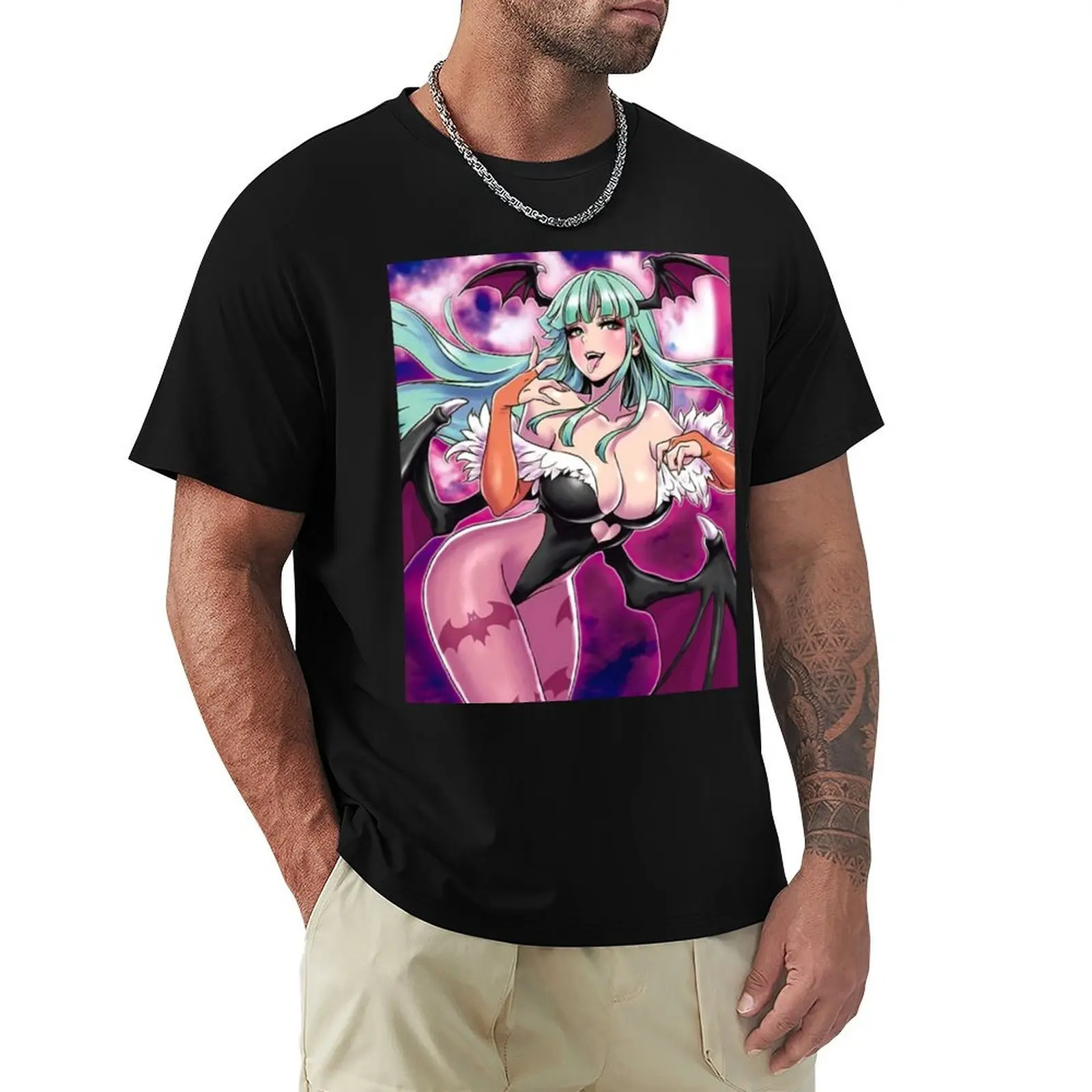 morrigan aensland 4 T-Shirt t shirt for man 100 percent cotton T-Shirt
