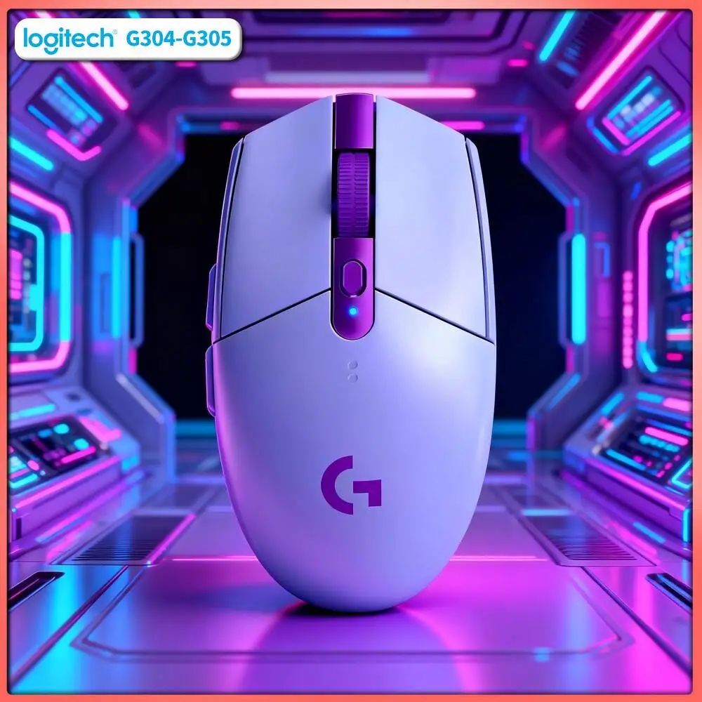 Wireless Logitech G305 Mouse, 12000 DPI HERO Sensor, 6 Programmable Buttons, 250h Battery, PC Mac Gamer Essential Tool