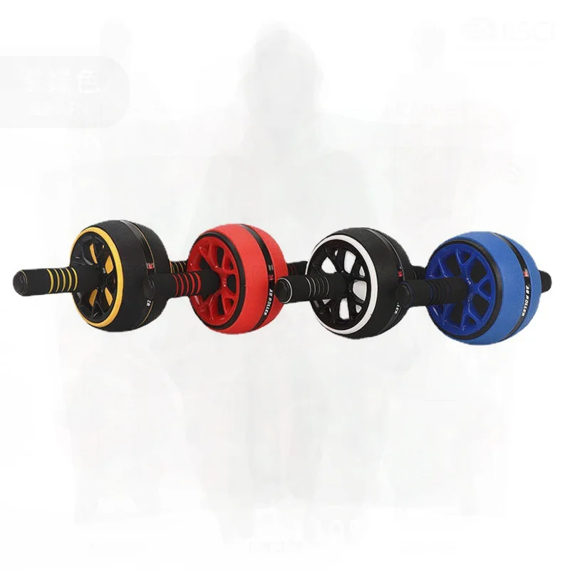 عجلة البطن للياقة البدنية في الأماكن المغلقة لتخسيس البطن، أبيض أصفر أحمر أزرق، معدات تمارين منزلية غير قابلة للطي للمكتب