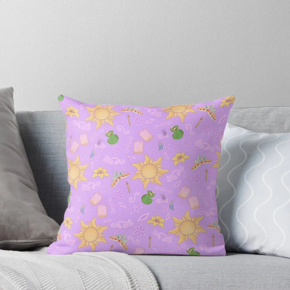 

Rapunzel Pattern Throw Pillow pillowcases for sofa cushions ornamental pillows for living room pillow pillowcase pillow