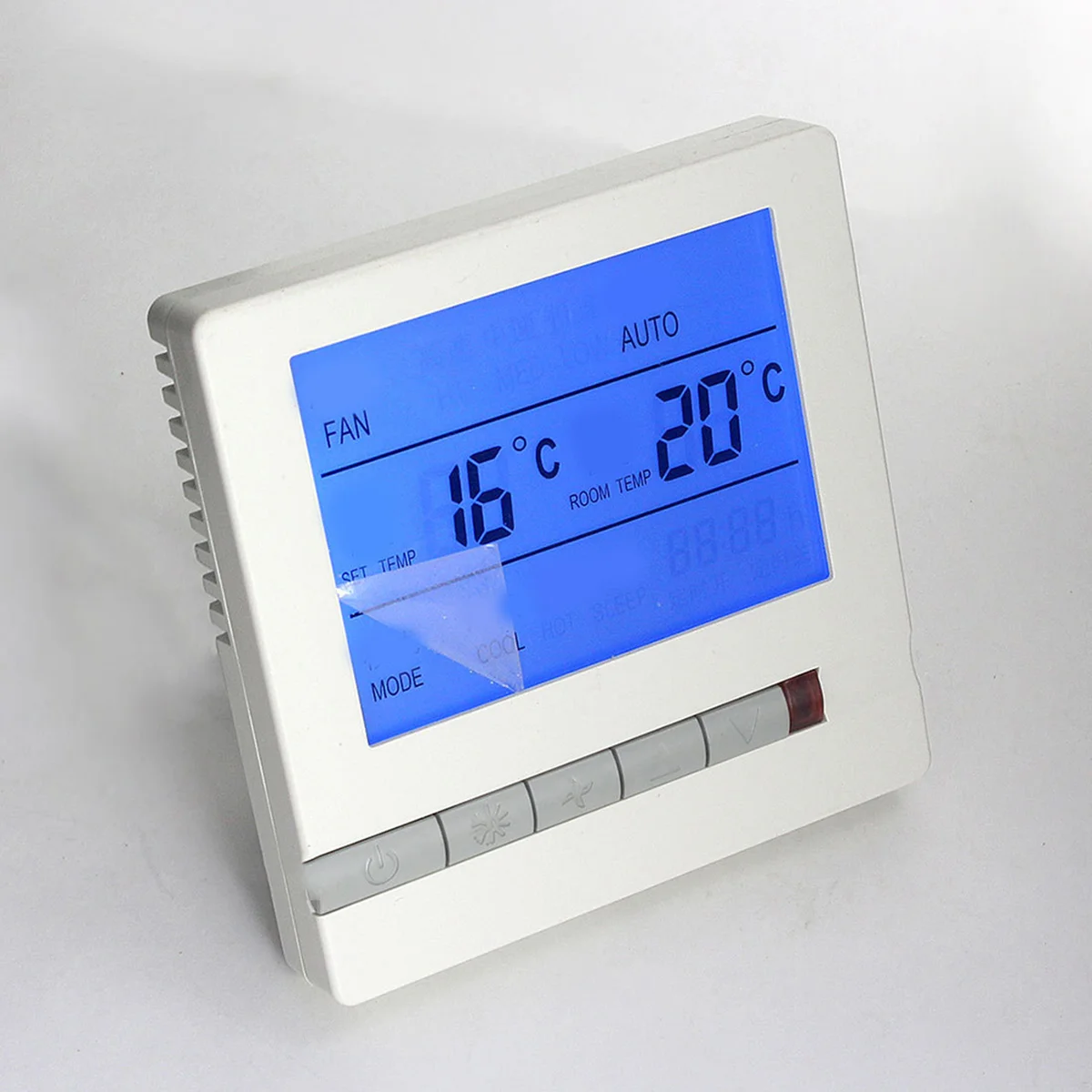 

220V LCD Display Thermostat Programmable Temperature Controller Thermostat Large Screen ABS Flame Resistant
