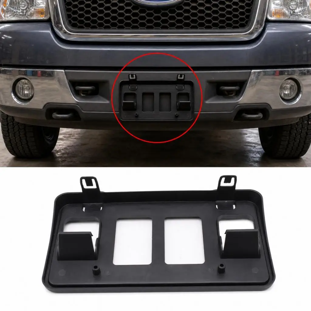 

Front Bumper License Plate Bracket Repair Replacement Automobile Accessories 4L3Z-17A385-aaa Mounting Frame Holder for Ford