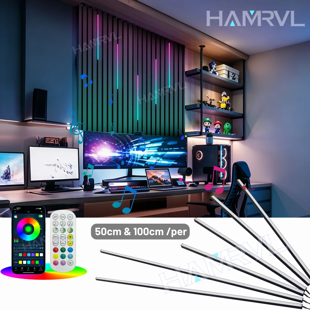 rgb-ic-recessed-led-light-bar-dream-color-music-sync-app-remote-control-lamp-for-wood-slat-wall-gaming-room
