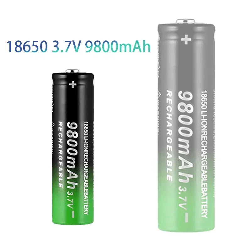 One Hundred % New 18650 3.7V 9800mah Flashlight Headlamp Rechargeable Battery Lithium Ion Rechargeable Battery 18650