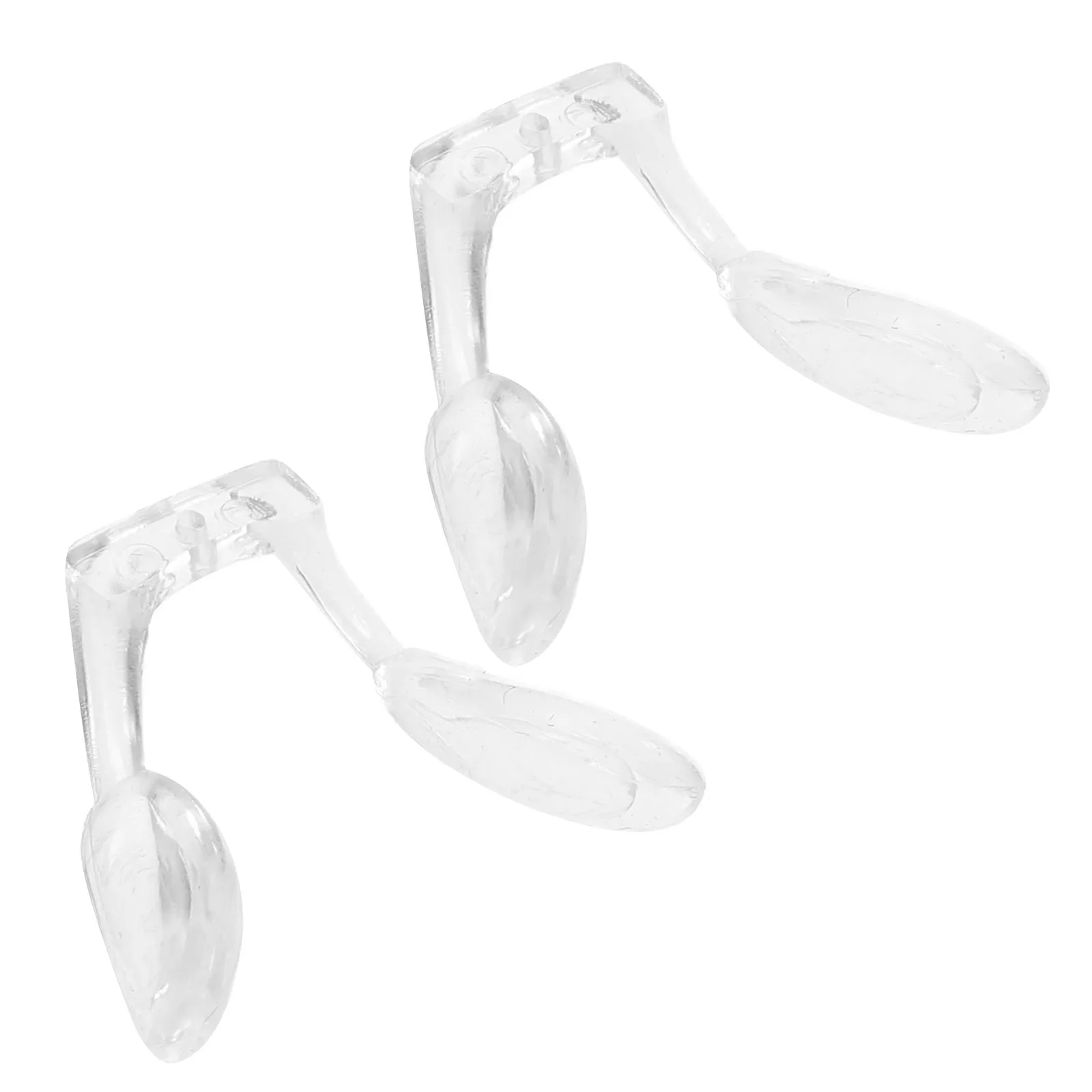 

2pcs Flexible Nose Pads Saddle Nose Pad Soft Anti Mark Glasses Support Eyeglass Replacement Non Slip Fit Frames