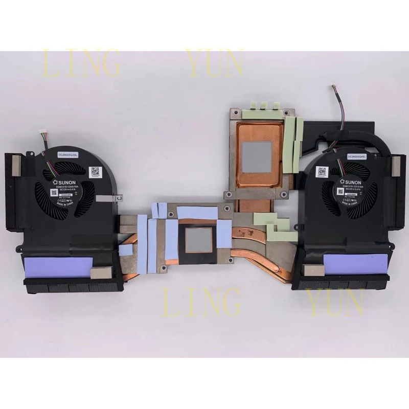 Z  New  for  ALIENWARE Area 51M R2 ALW51M P38E002 CPU Cooler Fan With Heatsink 0XXG6C