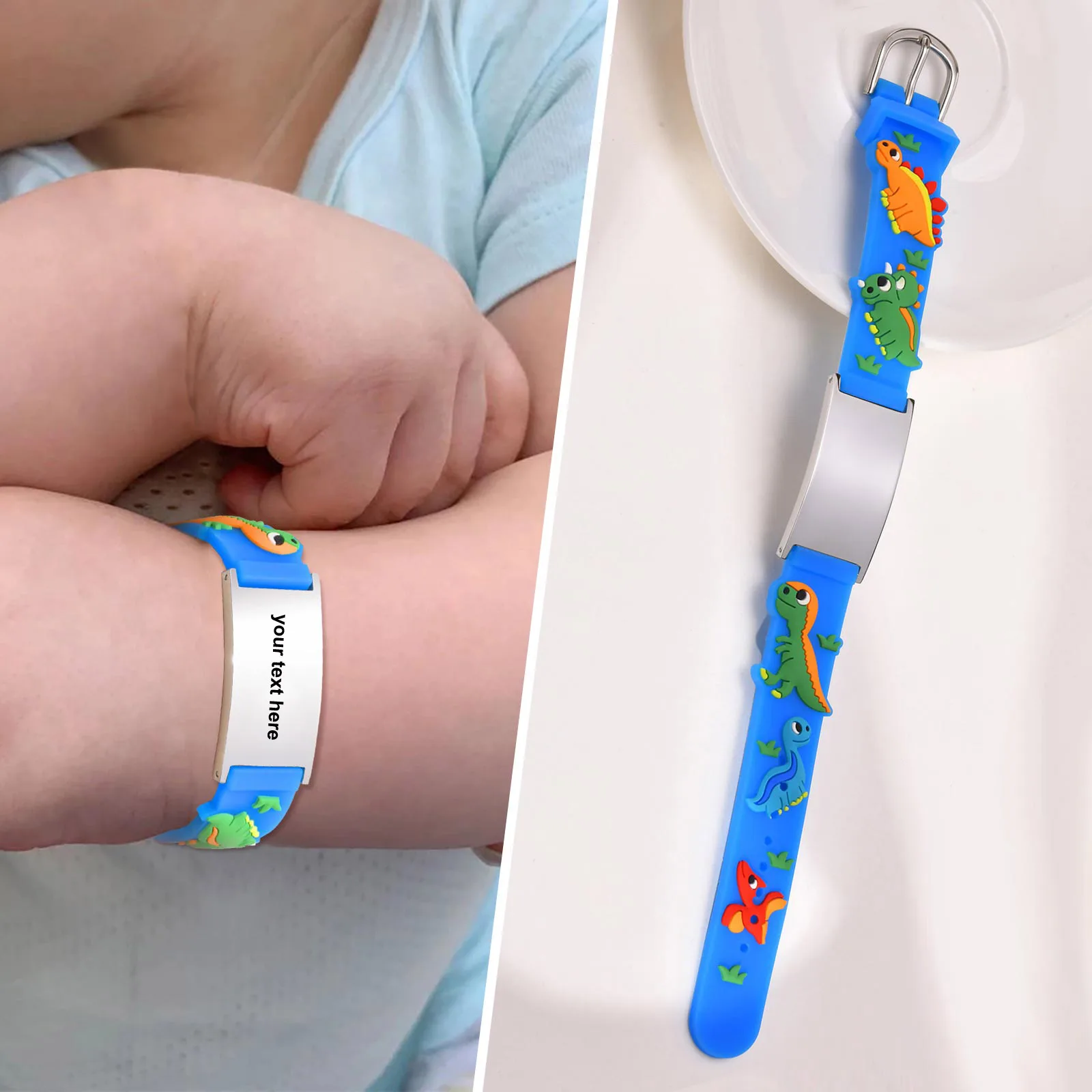 Customzied Gepersonaliseerde Id Armband Voor Kleine Meisjes Jongens, Siliconen Armband Verstelbaar, Graveren Citaten Inspirerend Geschenk