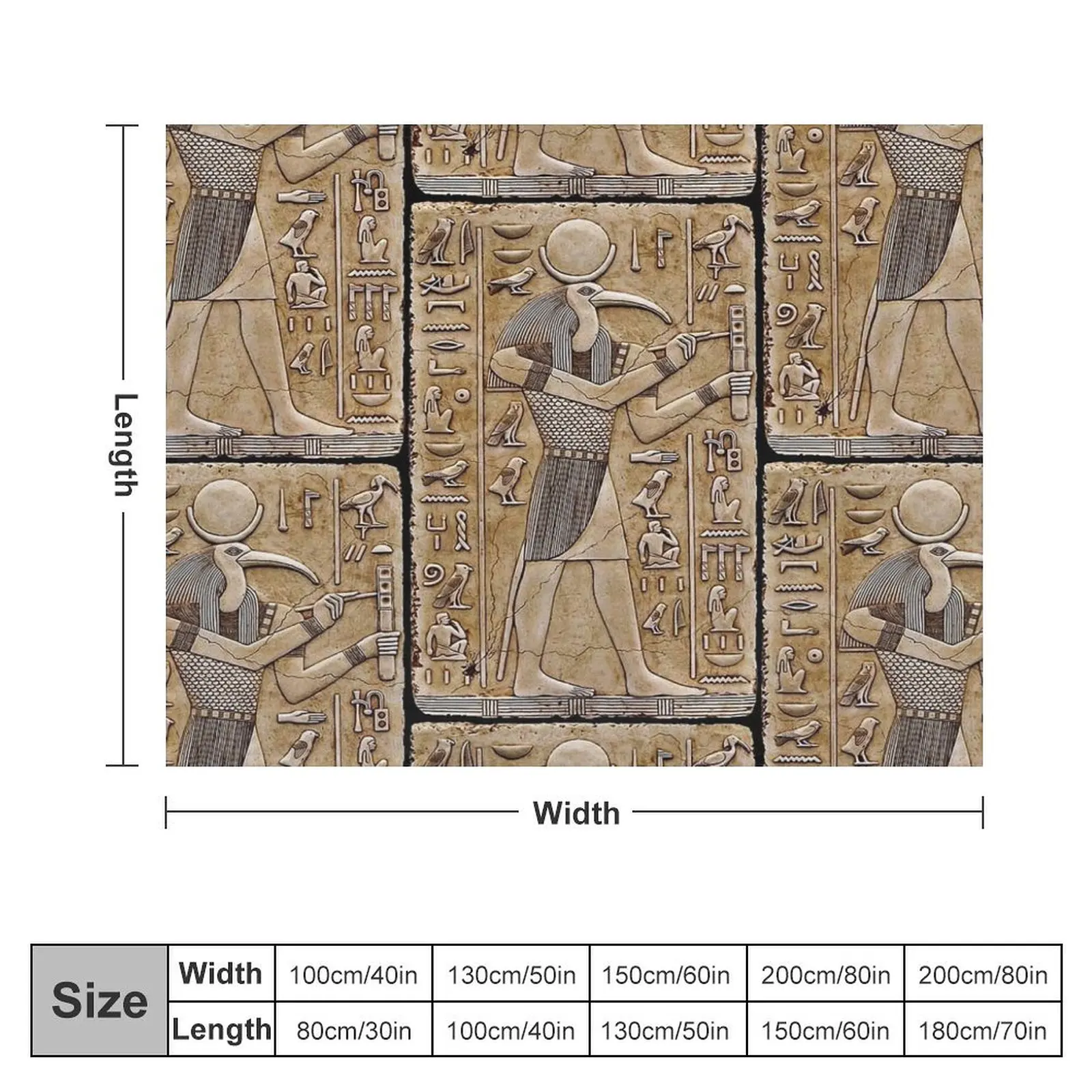 Thoth -Ancient Egyptian deity Throw Blanket Soft Beds wednesday Cute Plaid Blankets