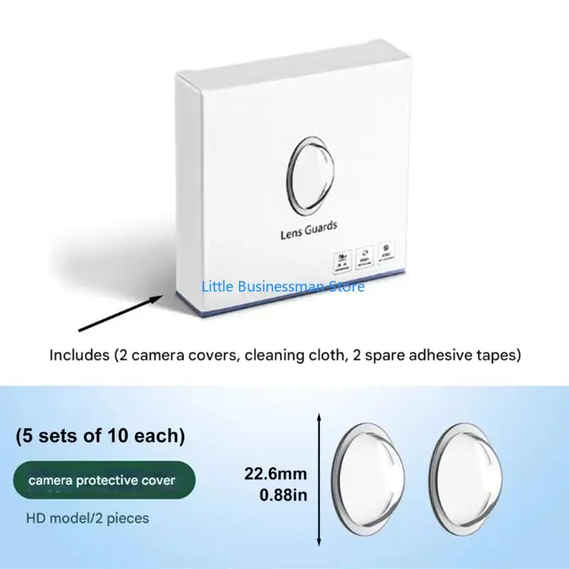 10Pcs Opticals Glas Kamera Objektiv Protektoren Blendschutz Abdeckungen Für Fahr Sicherheit M76A – Detail 6