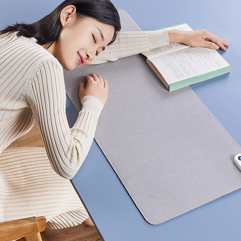 Intelligent Heated Electric Heating Pad Office Desktop Digital Display Heating Pad Warming Table Waterproof Mat Mouse Pad Winter