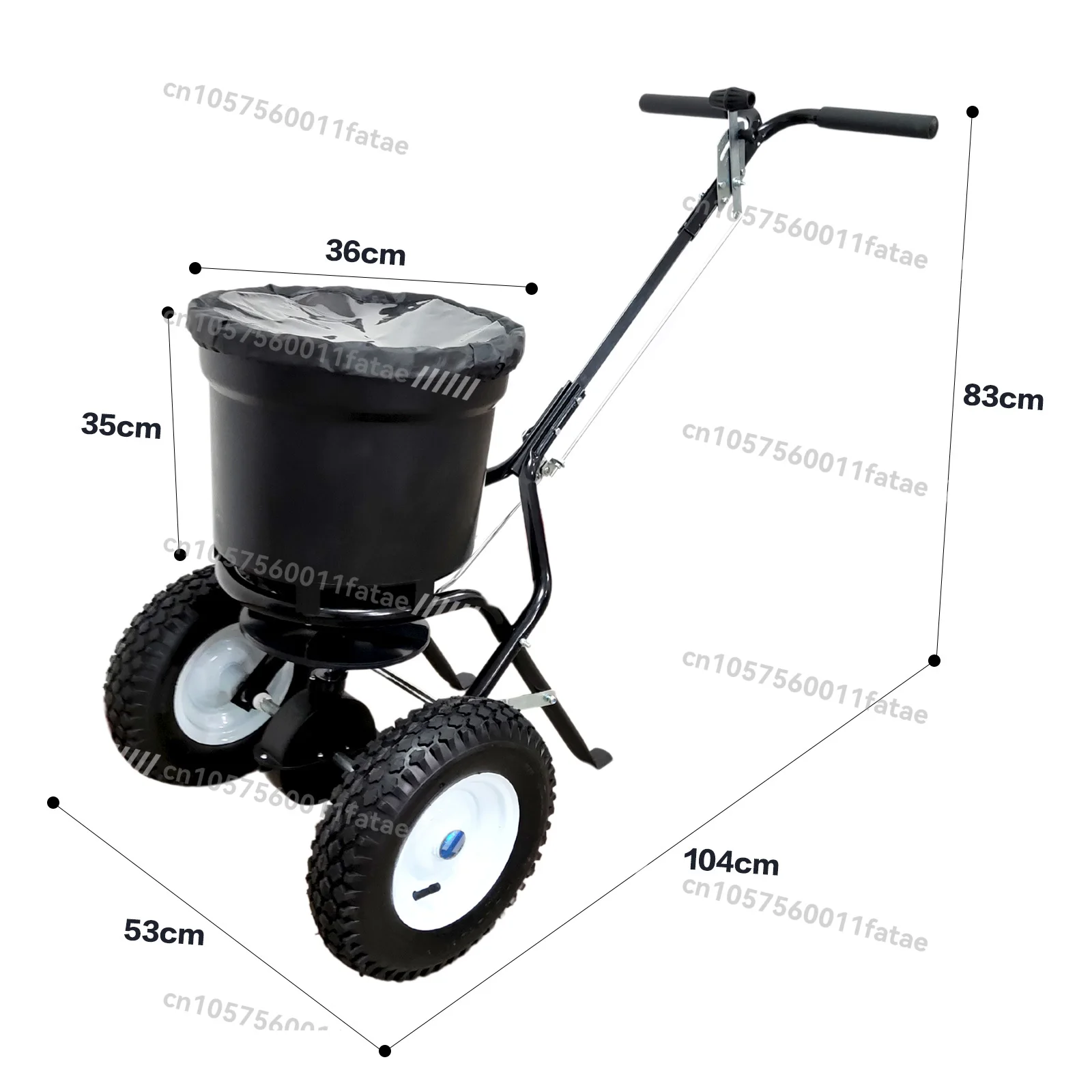 

Mini Broadcast Spreader for Seed,Fertilizer,Salt,Ice Melt, Holds Up To 5,000 Sq.ft.