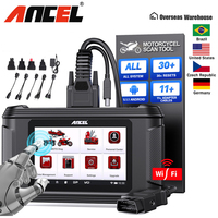 NEWEST! ANCEL MT500 ATV UTV Motorcycle Full System Fault Code Reader Scanner OBD2 Diagnostic Tool for BMW HONDA YAMAHA