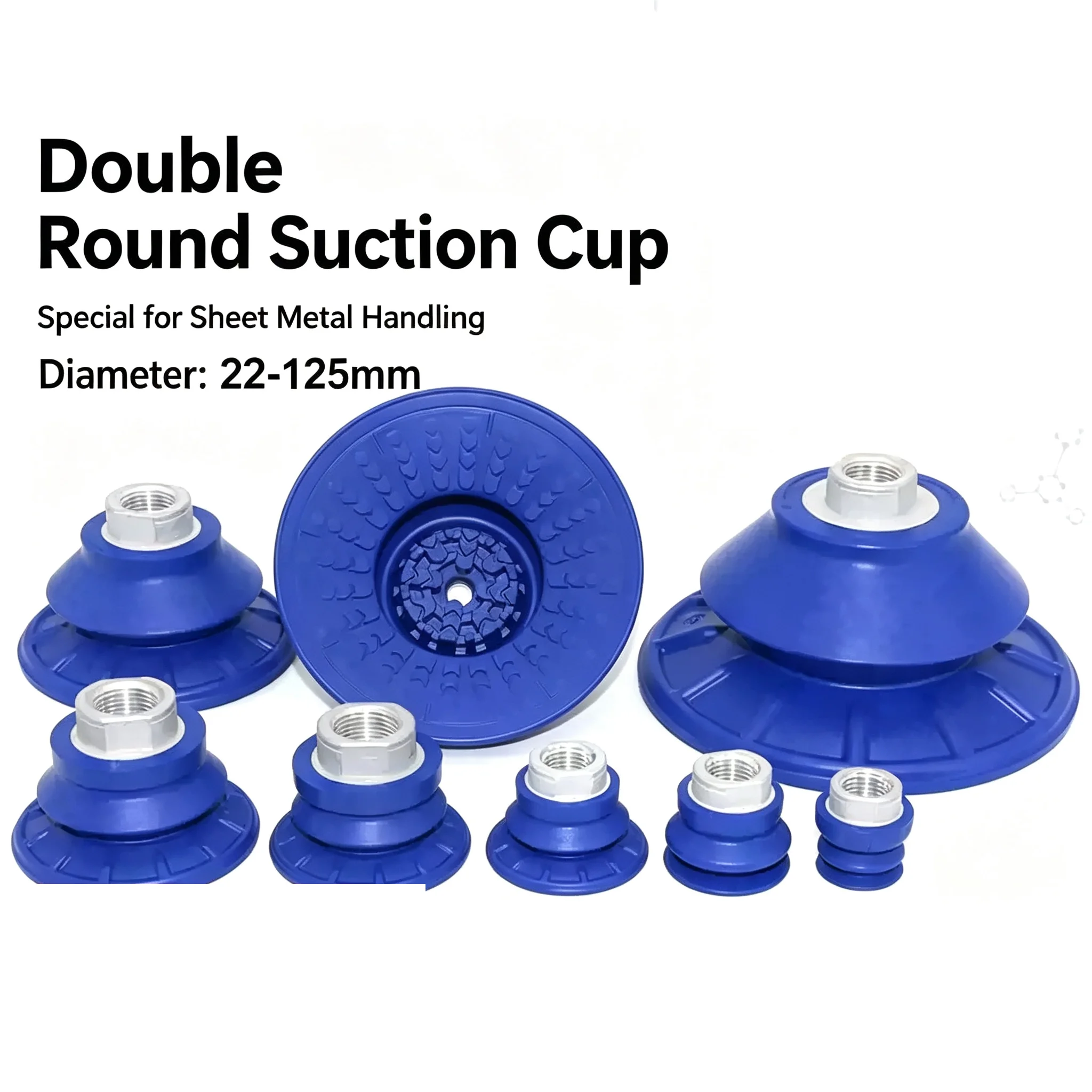 Series Vacuum Suction Cup SAB22/30/40/50/60/80 Industrial Parts Mechanical Arm Corrugated Strong Suction Cup Nitrile Rubber