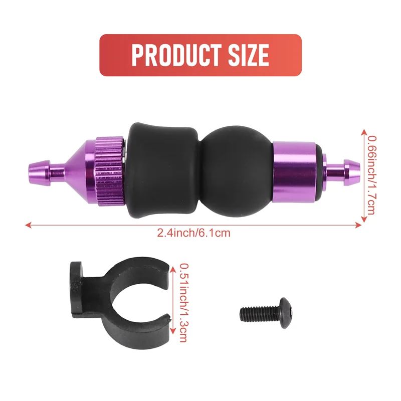 B49B-연료 필터 니트로 엔진 부품 연료 탱크 예비 부품 1/8 1/10 RC 모델 자동차 HSP Kyosho Redcat Himoto HPI