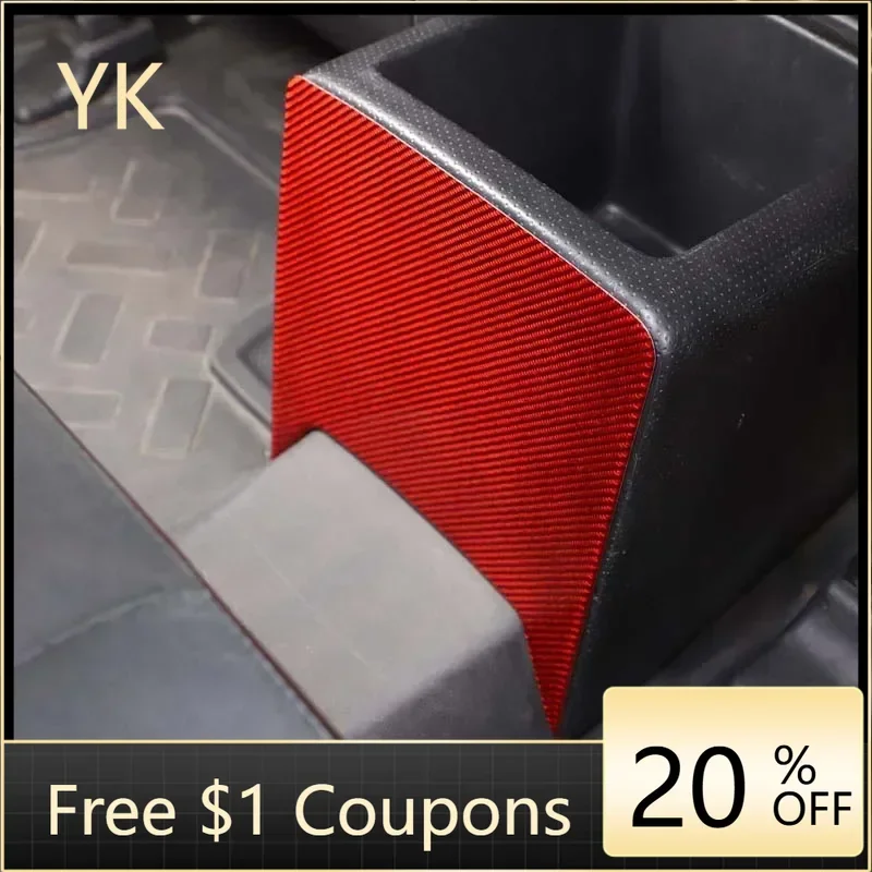 

Interior Car Accessories Soft Carbon Fiber Car Rear Air Vent Anti-kick Panel Frame Cover Trim For Toyota FJ Cruiser 2007-2021