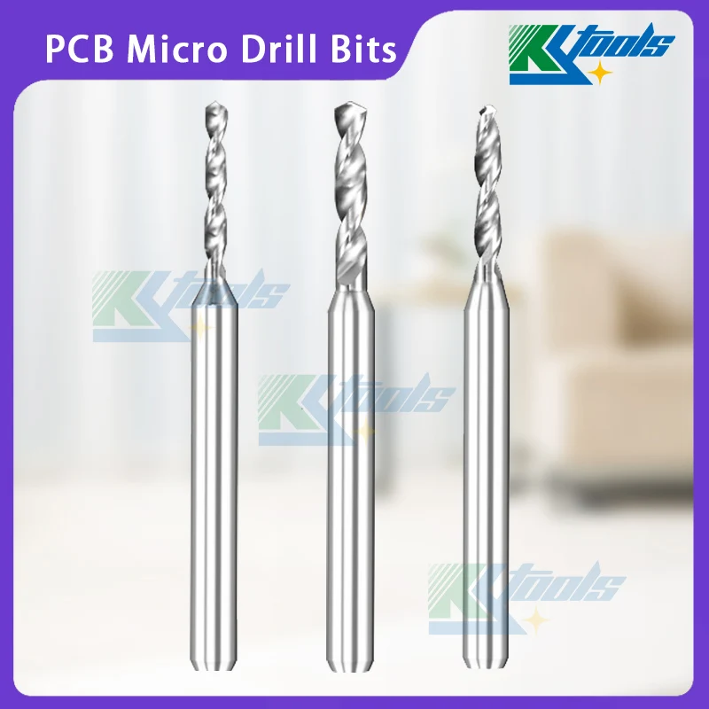 PCB Micro Drill Bits 0.6-6.0mm1/8 Shank 3.175mm CNC Drilling Tools Equal shank drill bits carve tiny bits Circuit board punching